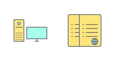 computer and corrupted data  Icon vector