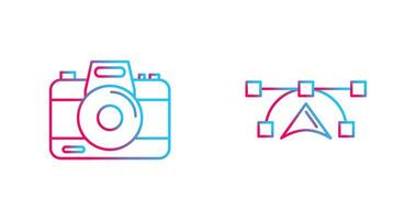 Camera and Vectors Icon