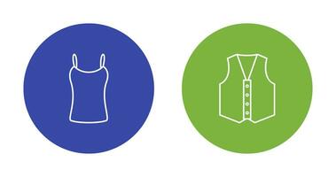 Ladies Vest and safety Icon vector