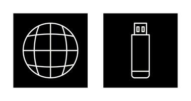 Globe and Design Icon vector
