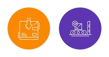 return and delivery Icon vector