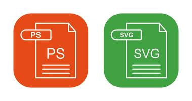 PS and SVG Icon vector