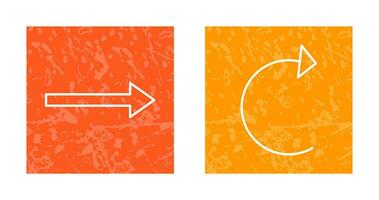 right arrow and reload Icon vector