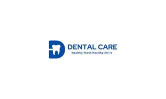 Dental logo design with arrow concept vector