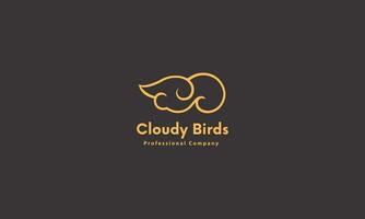 plantilla de diseño de logotipo de tecnología en la nube vector
