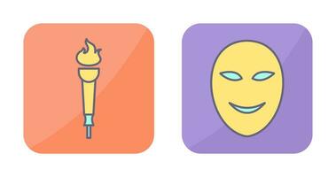 Museum Torch and Ancient Icon vector