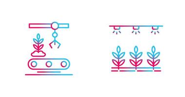 Conveyor and Irrigation  Icon vector