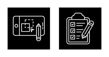 pionero y Lista de Verificación icono vector