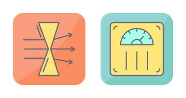 Dispersion and Weight Scale Icon vector