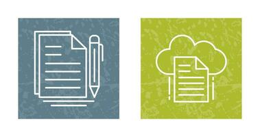 Document and File Icon vector