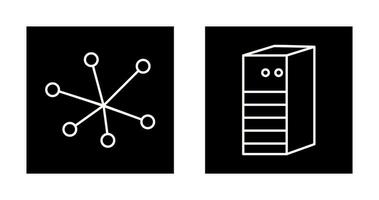 Internet and Server Network Icon vector