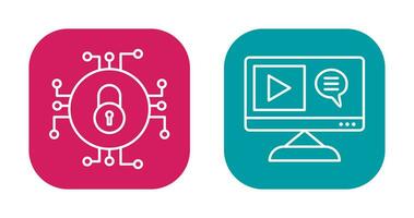 Data Security and Content Production Icon vector