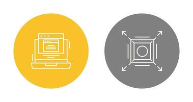 Pop Up and Maximize Icon vector
