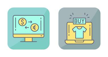 Currency Exchange and Buy Icon vector