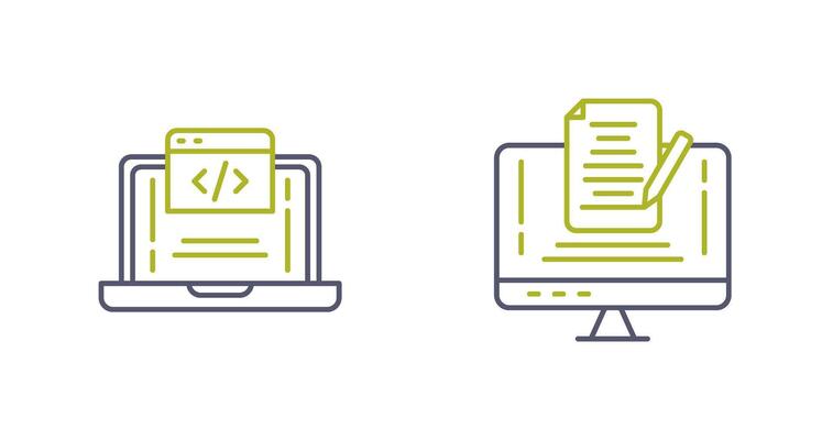 Coding and Note Icon