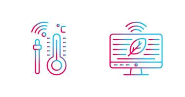 Hydroponic and Technology Icon vector