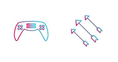 Gaming Console and Arrows Icon vector