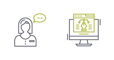 Consulting and Web Design Icon vector