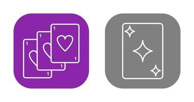 Deck of Card and Card Icon vector