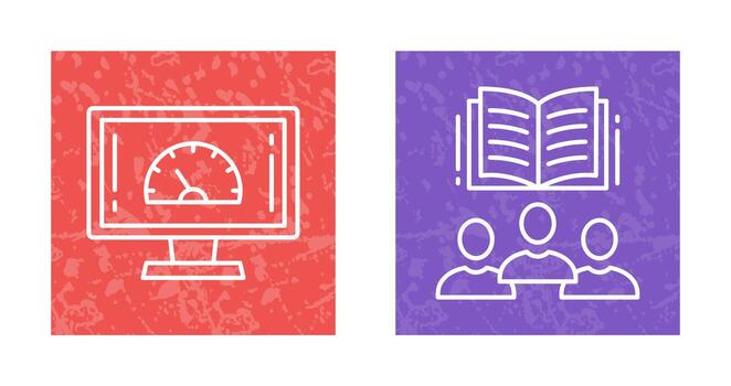 Speed Test and Users Icon vector