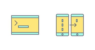 console and data transfer Icon vector