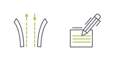 Way and Pen Icon vector