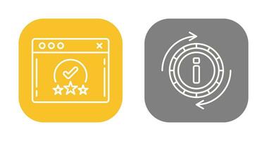 rating and refresh  Icon vector