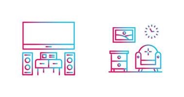 Home Theater and Living Room Icon vector