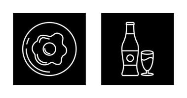 Breakfast and Bear Icon vector