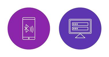 conectado dispositivo y corrompido datos icono vector