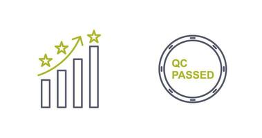Reputation Management and QC Passed Icon vector