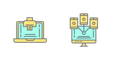 Print and Computer  Icon vector