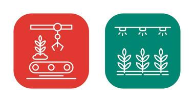 Conveyor and Irrigation  Icon vector