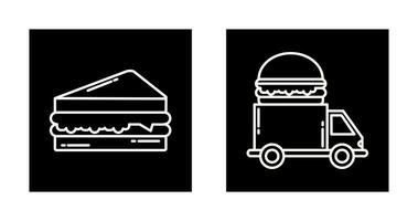 Sandwich and Fast Food Icon vector