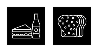 Junk Food and Bread Icon vector