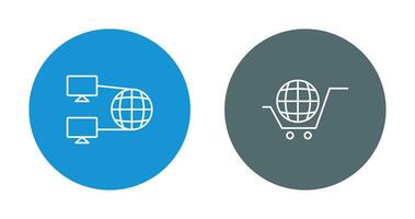 Internet Connectivity and Global Icon vector