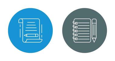 write and checklist Icon vector