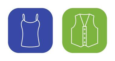 Ladies Vest and safety Icon vector