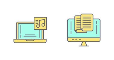 Music and Paste Icon vector