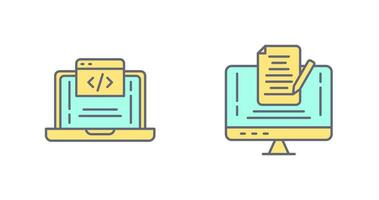 Coding and Note Icon vector