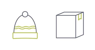 Hat and Box Icon vector