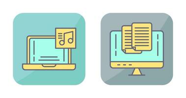 Music and Paste Icon vector