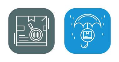 tracking code and protection Icon vector