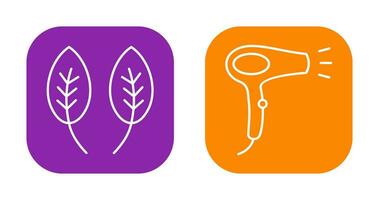 Herb and Hair removal Icon vector