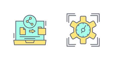 File Share and SEO Performance Icon vector