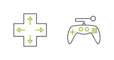 Direction Key and Gaming Control Icon vector