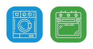 Washing Machine and Stove Icon vector