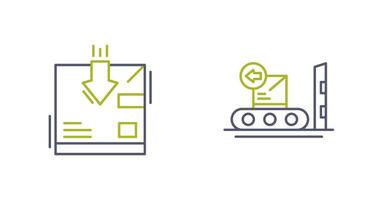 return and delivery Icon vector