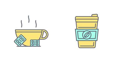 Hot Chocolate and Coffee Icon vector