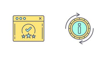 rating and refresh  Icon vector